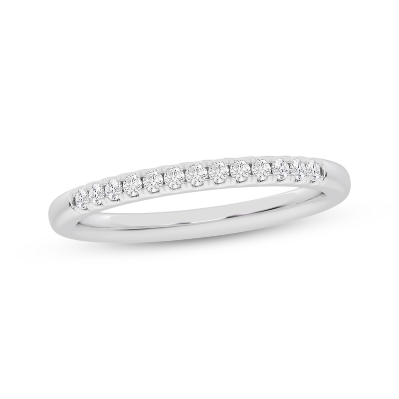 Main Image 1 of Now + Forever Diamond Wedding Band 1/10 ct tw 10K White Gold