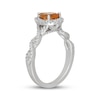 Thumbnail Image 8 of Neil Lane Pear-Shaped Citrine & Diamond Halo Engagement Ring 3/8 ct tw 14K White Gold