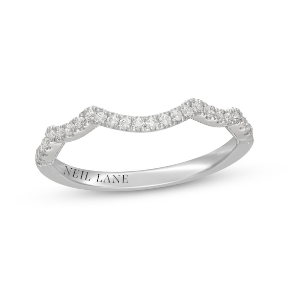 Neil Lane Diamond Contour Wedding Band 1/5 ct tw 14K White Gold