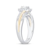 Thumbnail Image 2 of Now + Forever Round-Cut Diamond Cushion Halo Engagement Ring 3/8 ct tw 10K Two-Tone Gold