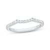 Thumbnail Image 1 of Now + Forever Diamond Contour Wedding Band 1/10 ct tw 10K White Gold
