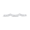 Thumbnail Image 3 of Now + Forever Diamond Contour Wedding Band 1/10 ct tw 10K White Gold