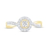 Thumbnail Image 3 of Now + Forever Round-Cut Diamond Halo Engagement Ring 3/8 ct tw 10K Yellow Gold