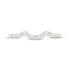 Thumbnail Image 3 of Now + Forever Diamond Contour Wedding Band 1/8 ct tw 10K Yellow Gold