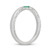 Thumbnail Image 1 of Neil Lane Baguette-Cut Natural Emerald Anniversary Ring 14K White Gold