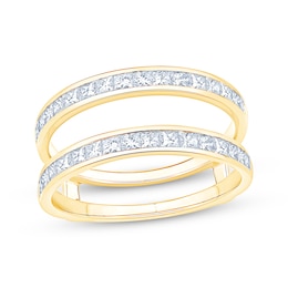 Now + Forever Princess-Cut Diamond Enhancer Ring 1 ct tw 14K Yellow Gold