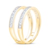 Thumbnail Image 2 of Now + Forever Princess-Cut Diamond Enhancer Ring 1 ct tw 14K Yellow Gold