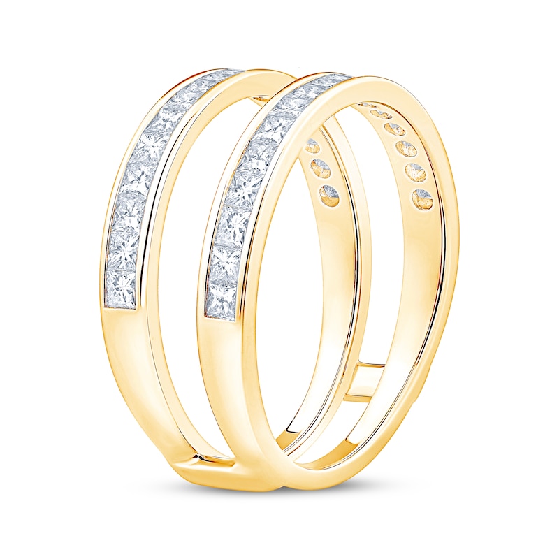 Main Image 2 of Now + Forever Princess-Cut Diamond Enhancer Ring 1 ct tw 14K Yellow Gold