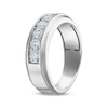 Thumbnail Image 1 of Men's Certified Diamond Seven-Stone Wedding Band 1 ct tw Platinum