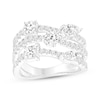 Thumbnail Image 1 of All You Are Multi-Shape Lab-Grown Diamond Three-Row Ring 2 ct tw 14K White Gold