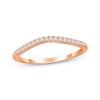 Thumbnail Image 1 of Now + Forever Diamond Contour Wedding Band 1/6 ct tw 10K Rose Gold