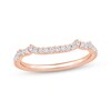 Thumbnail Image 1 of Now + Forever Diamond Contour Wedding Band 1/5 ct tw 14K Rose Gold