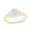 Thumbnail Image 1 of Now + Forever Emerald-Cut Diamond Three-Stone Engagement Ring 7/8 ct tw 14K Yellow Gold