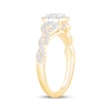 Thumbnail Image 2 of Now + Forever Emerald-Cut Diamond Three-Stone Engagement Ring 7/8 ct tw 14K Yellow Gold