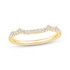 Thumbnail Image 1 of Now + Forever Diamond Scalloped Edge Wedding Band 1/5 ct tw 14K Yellow Gold