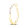 Thumbnail Image 2 of Now + Forever Diamond Scalloped Edge Wedding Band 1/5 ct tw 14K Yellow Gold