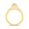 Thumbnail Image 3 of Now + Forever Princess-Cut Diamond Halo Engagement Ring 5/8 ct tw 10K Yellow Gold
