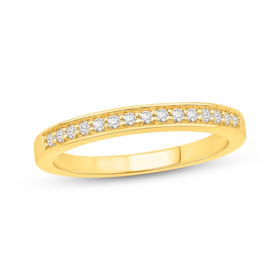 Now + Forever Diamond Wedding Ring 1/6 ct tw 10K Yellow Gold
