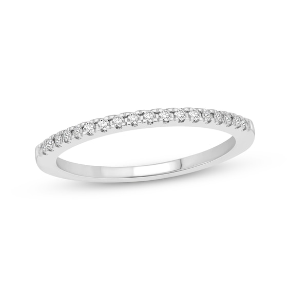 Now + Forever Diamond Wedding Ring 1/10 ct tw 10K White Gold
