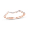 Thumbnail Image 1 of Now + Forever Diamond Contour Wedding Band 1/8 ct tw 14K Rose Gold