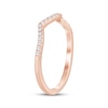 Thumbnail Image 2 of Now + Forever Diamond Contour Wedding Band 1/8 ct tw 14K Rose Gold