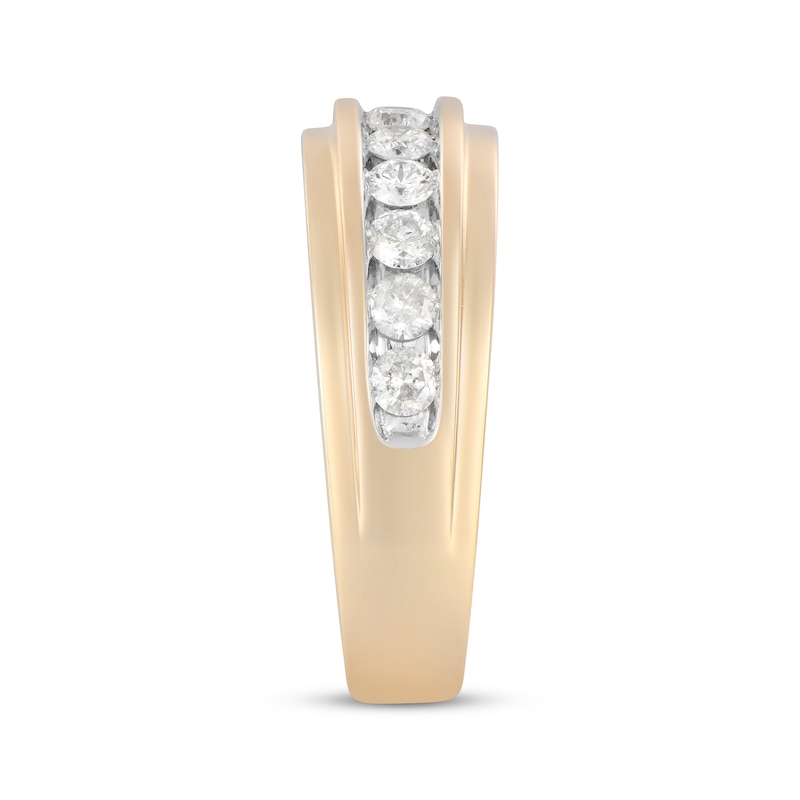 Main Image 2 of Now + Forever Men's Diamond Wedding Band 1 ct tw 10K Yellow Gold