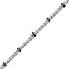 Thumbnail Image 2 of Wheat Chain Station Necklace Solid Stainless Steel 22&quot;