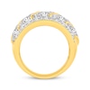 Thumbnail Image 3 of KAY Lab-Grown diamonds Men's Diagonal Multi-Row Ring 7 ct tw 10K Yellow Gold