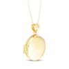 Thumbnail Image 3 of Circle Locket Necklace 10K Yellow Gold 18&quot;