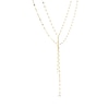 Thumbnail Image 2 of Solid Layered Mirror Chain Lariat Necklace 10K Yellow Gold 17&quot;