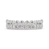 Thumbnail Image 3 of THE LEO Ideal Cut Diamond Two-Row Anniversary Ring 1 ct tw 14K White Gold