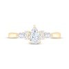 Thumbnail Image 3 of Now + Forever Lab-Grown Diamonds Pear-Shaped Engagement Ring 3/4 ct tw 14K Yellow Gold