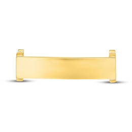 Sneaker Bling Curved Bar Shoelace Charm 14K Yellow Gold-Plated Sterling Silver