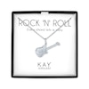 Thumbnail Image 1 of Guitar Necklace with Diamond Accents Sterling Silver 18"