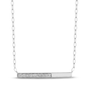 Thumbnail Image 1 of STUDIO BY KAY Diamond Horizontal Bar Necklace 1/6 ct tw Sterling Silver 18&quot;