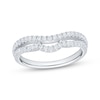 Thumbnail Image 1 of Now + Forever Diamond Two-Row Contour Anniversary Ring 3/8 ct tw 10K White Gold
