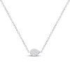 Thumbnail Image 2 of Multi-Diamond Sideways Teardrop Anklet 1/20 ct tw Sterling Silver 10&quot;