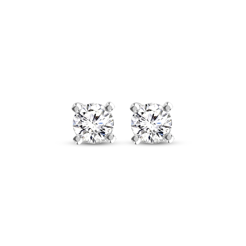 Main Image 2 of KAY Lab-Grown Diamonds Round-Cut Solitaire Stud Earrings 3/8 ct tw 10K White Gold (I/SI2)