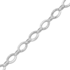 Thumbnail Image 2 of Diamond Oval Link Bracelet 1/4 ct tw Sterling Silver 7&quot;