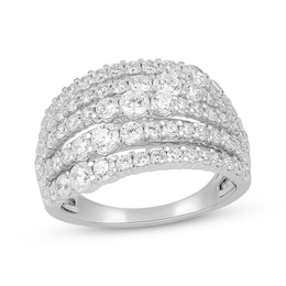 KAY Lab-Grown Diamonds Multi-Row Ring 1 ct tw 10K White Gold