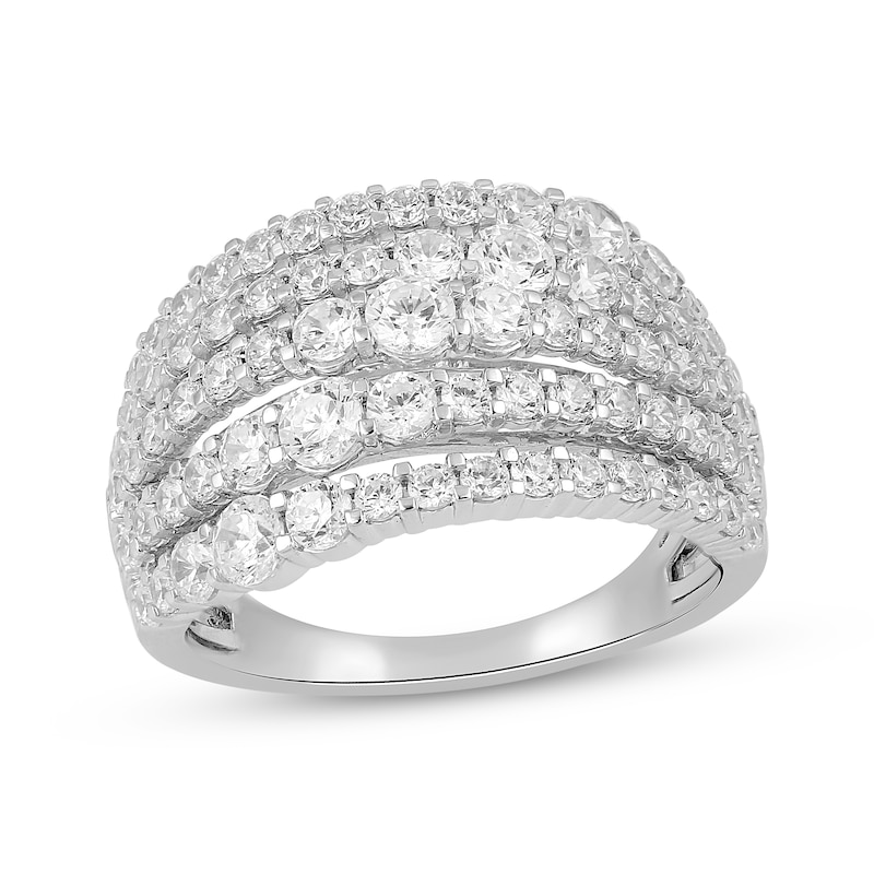 Main Image 1 of KAY Lab-Grown Diamonds Multi-Row Ring 1 ct tw 10K White Gold