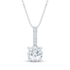 Thumbnail Image 1 of KAY Lab-Grown Diamonds Drop Necklace 1 ct tw 10K White Gold 18"