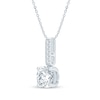 Thumbnail Image 2 of KAY Lab-Grown Diamonds Drop Necklace 1 ct tw 10K White Gold 18"