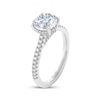 Thumbnail Image 2 of THE LEO Prisma Diamond Round-Cut Hidden Halo Engagement Ring 1-5/8 ct tw 14K White Gold