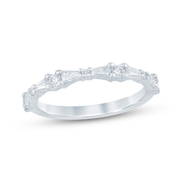 KAY Bow Collection Baguette & Round-Cut Lab-Grown Diamond Anniversary Ring 1/2 ct tw 14K White Gold