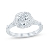 Thumbnail Image 1 of KAY Bow Collection Round-Cut Lab-Grown Diamond Halo Engagement Ring 2 ct tw 14K White Gold