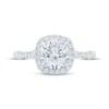 Thumbnail Image 3 of KAY Bow Collection Round-Cut Lab-Grown Diamond Halo Engagement Ring 2 ct tw 14K White Gold
