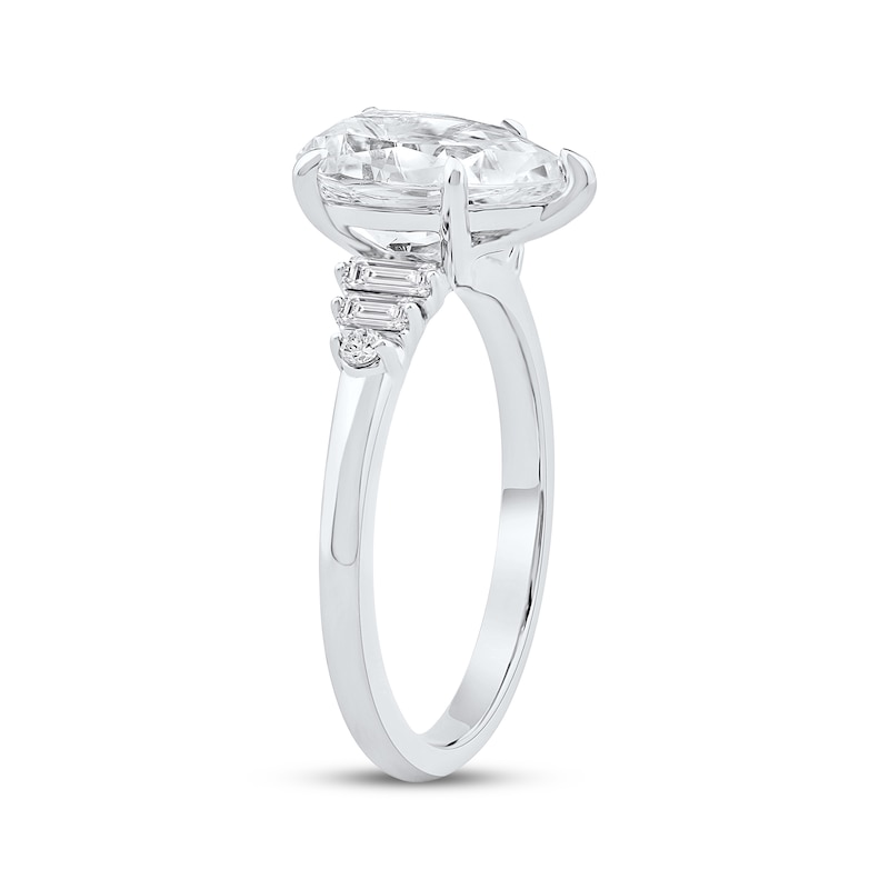 Main Image 2 of Now + Forever Lab-Grown Diamonds Pear-Shaped Engagement Ring 2-1/5 ct tw 14K White Gold