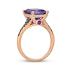 Thumbnail Image 3 of Le Vian Emerald-Cut Amethyst Ring 3/8 ct tw Diamonds 14K Strawberry Gold
