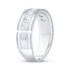 Thumbnail Image 2 of Men's Diamond Seven-Stone Wedding Band 1 ct tw 10K White Gold
